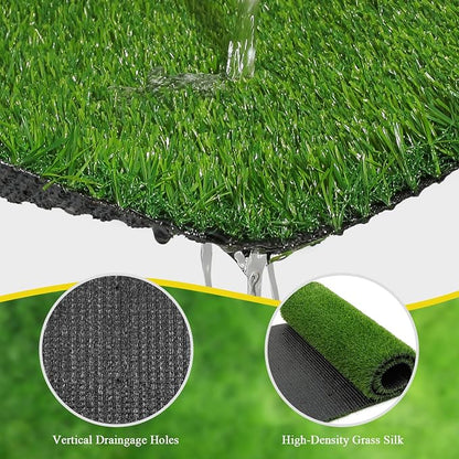 Bsmathom Artificial Grass Rug Indoor Outdoor Rug, 4x6Ft Artificial Grass Area - Image 6