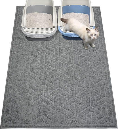 UPSKY Cat Litter Mat, XL Litter Trapping Mat Soft on Kitty Paws, Large Litter by UPSKY
