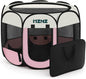 Dog Cat Playpen, Portable Puppy Pet Crate Indoor by MZNZ