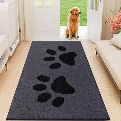 Buganda Dog Door Mat for Muddy Paws, Absorbent Dirt Trapper Washable Indoor by Buganda
