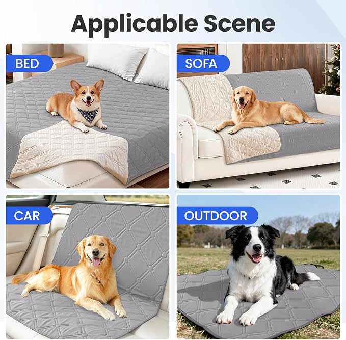 Waterproof Couch Covers for Pets, Waterproof Dog Bed Cover, Anti-Slip Soft Dog - Image 5