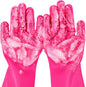 Pecute Pet Grooming Gloves Large, Heat Resistant Dog Washing Gloves by pecute