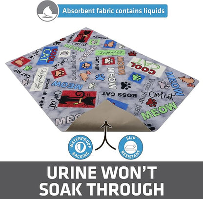 Drymate Cat Litter Box Mat, Litter Trapping Mat, Waterproof, Urine-Proof - Image 3
