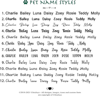 Ultra Joys Cat ID Tag Personalized Pet Tags, Durable Stainless Steel Small Pet - Image 5