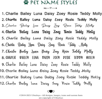 Ultra Joys Cat ID Tag Personalized Pet Tags, Durable Stainless Steel Small Pet - Image 7