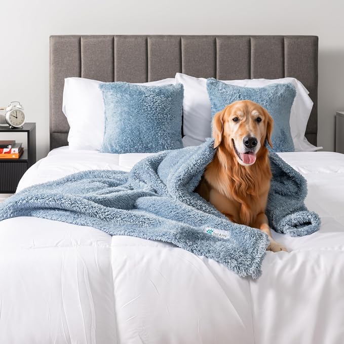 PetAmi Fluffy Soft Dog & Cat Blanket, Calming Pet Blanket Throw - Image 3