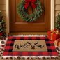 Tinideya 2 Pcs Door Mat Welcome Non Slip Coir Mats Floor Layering Doormats by Tinideya