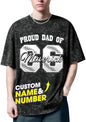 H-DEWALL Custom T Shirts Mineral Wash Tshirt Bootleg Rap Tee Customized Gifts by H-DEWALL