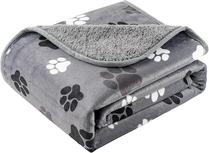 Waterproof Dog Blankets Pet Blanket 50"x60", Soft Fluffy Sofa Car Bed Protector by CAPTSNOOZE