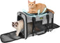 Cat Carrier for 2 Cats/Kitten, Pet Carrier for Cat, Small Dog & Bunny, Foldable by KISFLY