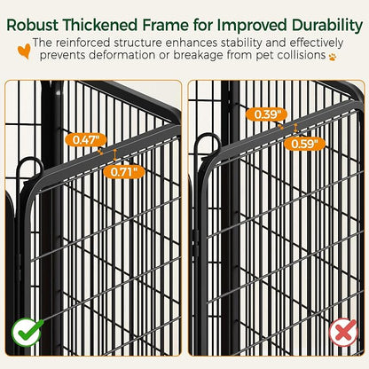 Yaheetech Dog Playpen Outdoor, 32 inch 8 Panels Dog Pen Indoor Heavy Duty Puppy - Image 6
