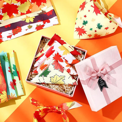 Abbylike 50 Pcs Fall Thanksgiving Dog Bandanas Bulk Maple Leaves Bandanas - Image 5