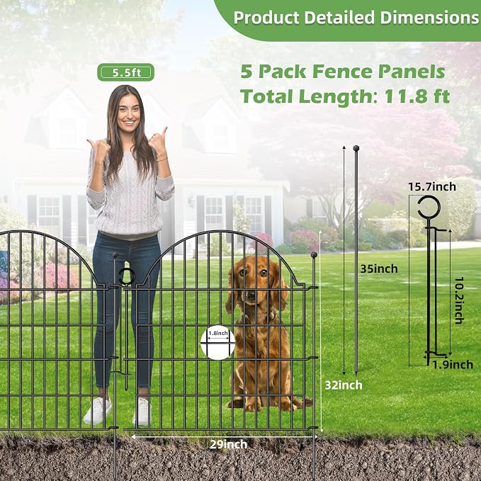 Decorative Metal Garden Fence - Image 2
