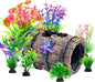 CousDUoBe Fish Broken Barrel Decor Fish Tank Decorations Betta Fish Tank by CousDUoBeAquariumfishtankdecoration