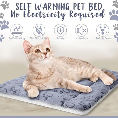 VitalCozy 2 Pack Self Warming Cat Mat Self Heating Pad Bed Reversible Machine - Image 3