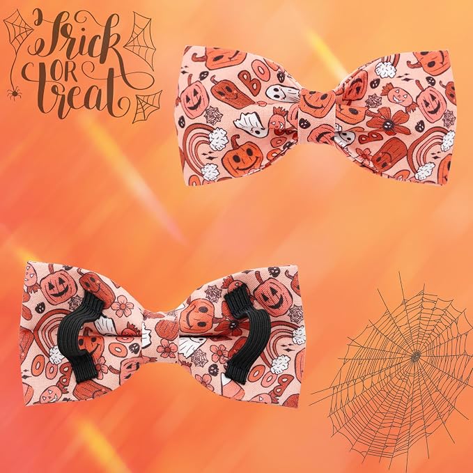 Halloween Dog Collar, Pet Collar Dog Bow Pumpkin Girl Boy Holiday Pet Collar - Image 5