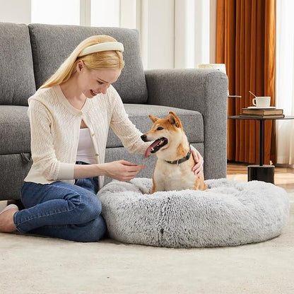 Sweetcrispy Donut Dog Bed, XL Large Round Calming Cat Bed - Image 7