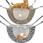 Unittype 2 Pieces Cat Cage Hammock Hanging Pet Bed Double Layer Soft Plush by Unittype