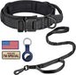 DAGANXI Tactical Dog Collar Leash Set, Adjustable Military Training Nylon Dog by DAGANXI