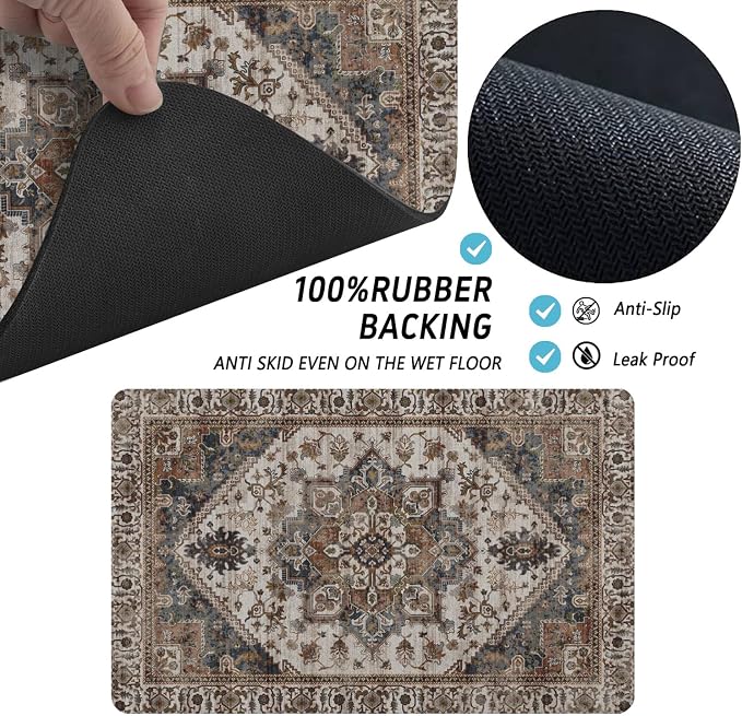 Dog Food Mats for Floors, Absorbent and Quick-Drying Pet Cat Food Mat, - Image 7