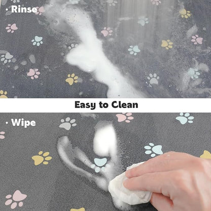 Cat Food Mat Absorbent Dog Mat for Food and Water Non Slip Quick Dry Dog Bowl - Image 7