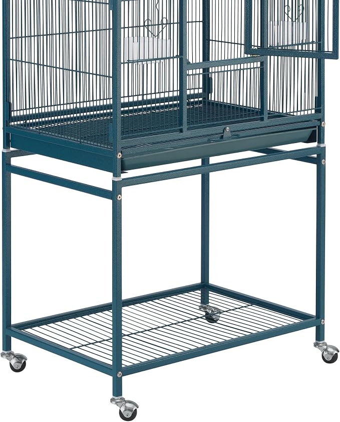 Topeakmart 54'' H Large Bird Cage Parrot Cage w/Stand Bird Cage - Image 7