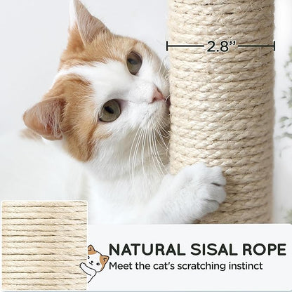 Yaheetech 54in Sturdy Cat Tree for Large Cats, Hammock & Top Perch, Indoor Pet - Image 6