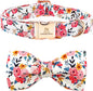 Lionheart glory Dog Collar Bow Collar Floral Dog Collar by LionheartGlory