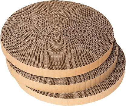 Round cat Scratcher Refill, 10 inch Diameter, 7/8 inch Thickness Scratcher by Unknown