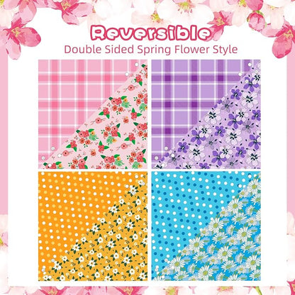 PAWCHIE Spring Dog Bandanas Small Reversible Styles Pet Triangle Scarf Bibs - Image 3