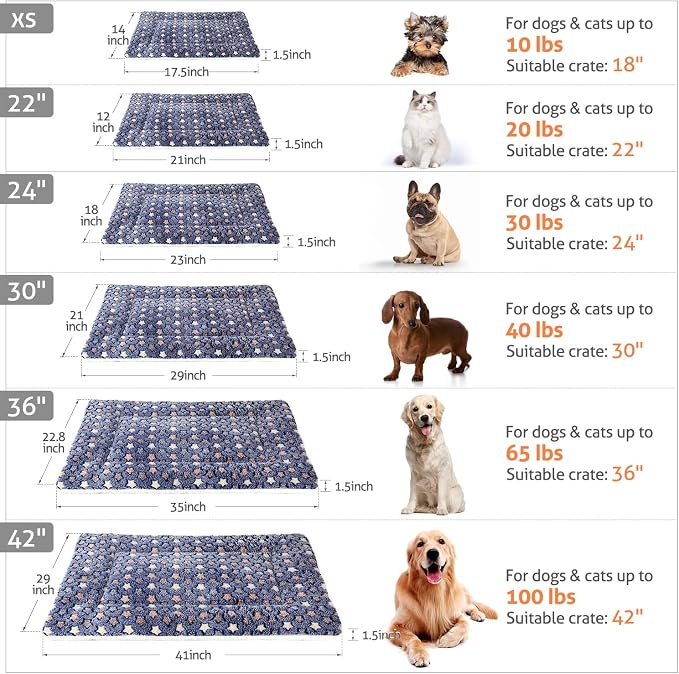 Mora Pets Cat Bed Dog Crate Pad Ultra Soft Pet Bed - Image 4