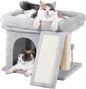 14in Cat Tree Tower with 20 * 16.5in Perch Bed and Washable Top by Aechonow