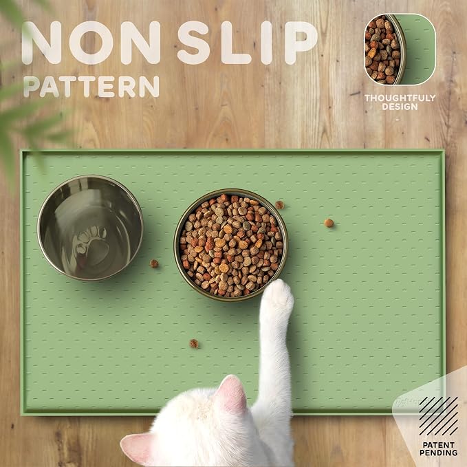 Dog Food Mat - Raised Edges Dogs Mat - Image 4