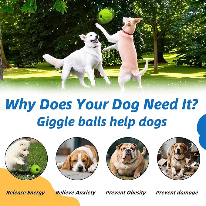 Dog Toys Ball, Interactive Dog Ball, No Paint, Gibbering Sound - Image 6
