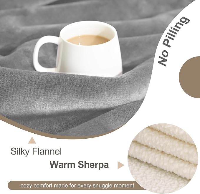 gogobunny Dog Blanket, Waterproof Reversible Sherpa Fleece Throw Blanket - Image 5