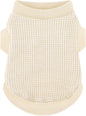 Cozy and Functional Dog Shirts for Small Puppies: Stretchable Beige Attire by Paiaite