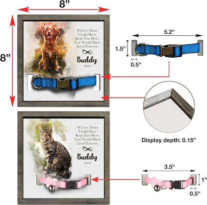 Personalized Pet Memorial Gifts Water Color Dog Picture Frame Dog Loss Sympathy - Image 3