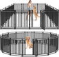 Dog Fence Outdoor for Yard Dog Playpen Indoor 40" Height 16 Panels Portable by Petorldog