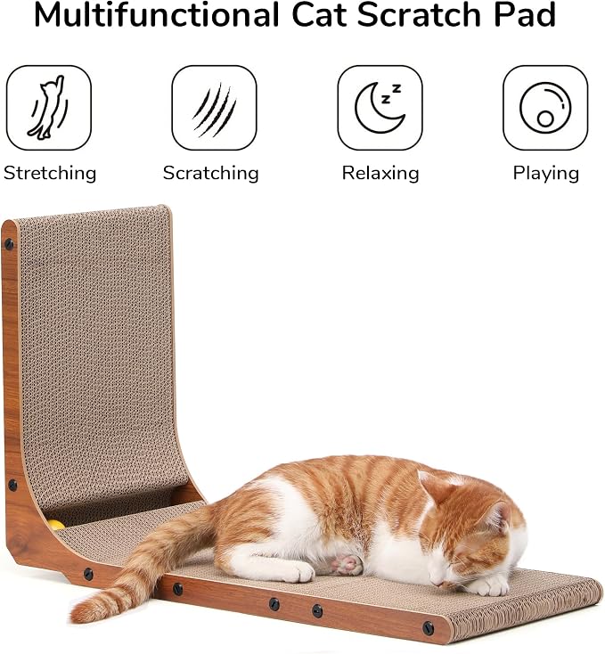 FUKUMARU Cat Scratcher, 26.8 Inch Cat Scratch Pad - Image 2