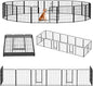 NEWBULIG Dog Playpen 16 Panels 32" Height Foldable Heavy Duty Metal Dog by NEWBULIG