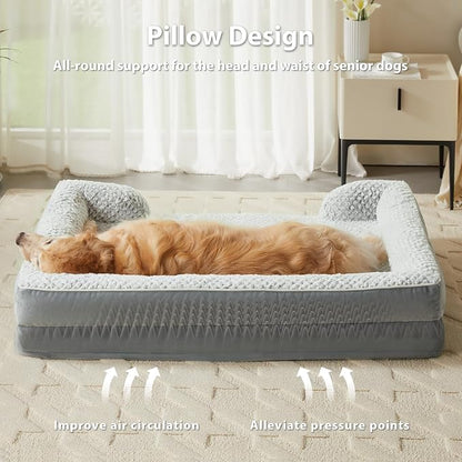 Orthopedic Dog Bed for Extra Large Dogs, Egg Crate Foam Bed for Extra Large Dogs - Image 4