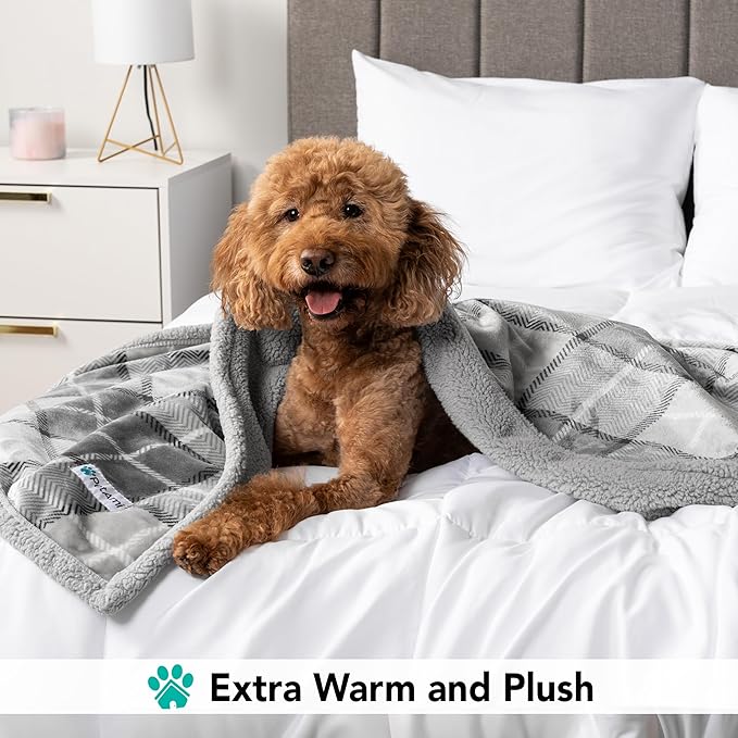 PetAmi Dog Blanket for Bed, XL Pet Blanket Large Dogs, Fleece Furniture Couch - Image 4