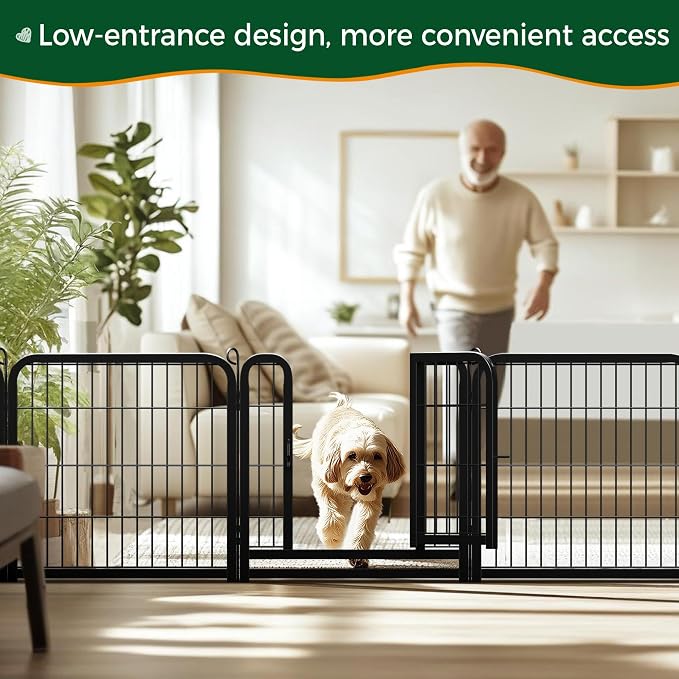 Yaheetech Dog Playpen Outdoor, 24 inch 16 Panels Dog Pen Indoor Heavy Duty - Image 7