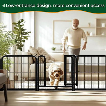 Yaheetech Dog Playpen Outdoor, 24 inch 6 Panels Dog Pen Indoor Heavy Duty Puppy - Image 4