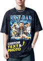 H-DEWALL Custom T Shirts Mineral Wash Tshirt Bootleg Rap Tee Customized Gifts by H-DEWALL