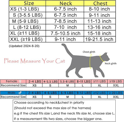 Kitty Harness and Leash for Walking Escape Proof Breathable Mesh Fabric - Image 2