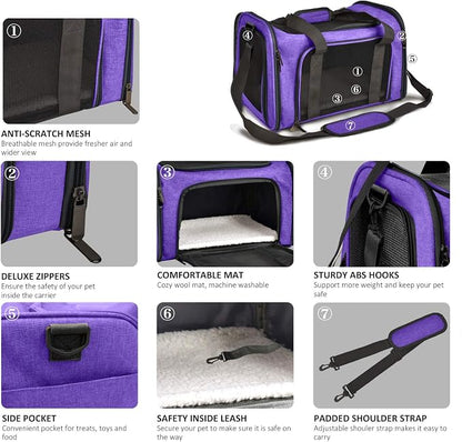 Henkelion Large Cat Carriers Dog Carrier Pet Carrier - Image 3