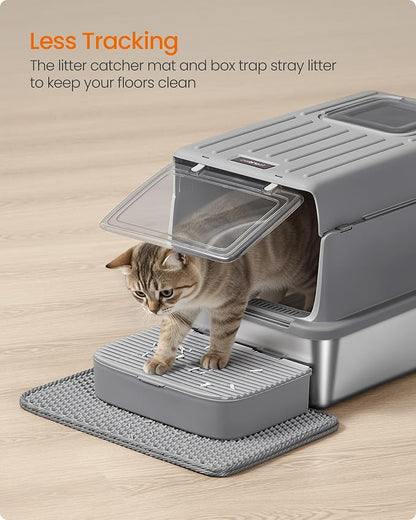 Feandrea Stainless Steel Cat Litter Box - Image 7