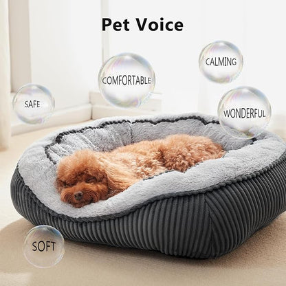 SIWA MARY Small Dog Beds for Small Dogs Washable, Rectangle Dog Bed Medium Size - Image 2