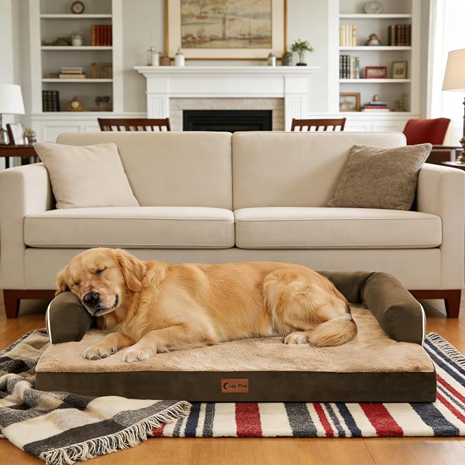 Orthopedic Dog Beds for Large Sized Dogs, Waterproof Egg Crate Foam Medium Dog - Image 9